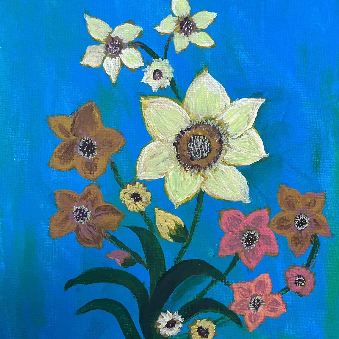 Sunflower and Wildflowers