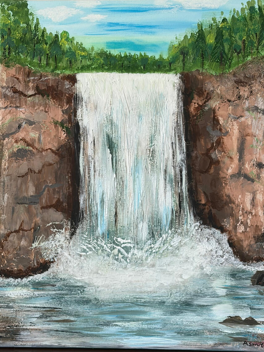 16x20 - Calming Waterfall